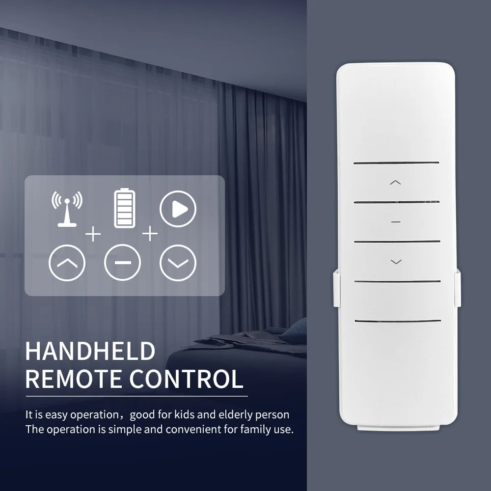 Smart Tuya Wifi/Zigbee Electric Curtain Shutter Motor with RF Remote 22.5CM Size APP Control Alexa Google Assistant SmartThings - ALPENZO
