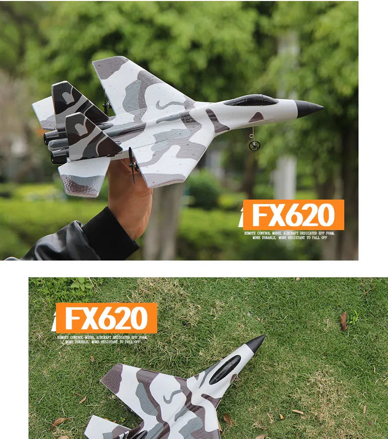 RC Foam Aircraft SU-35 Plane 2.4G Radio Control Glider Remote Control Fighter Plane Glider Airplane Foam Boys Toys for Children ALPENZO
