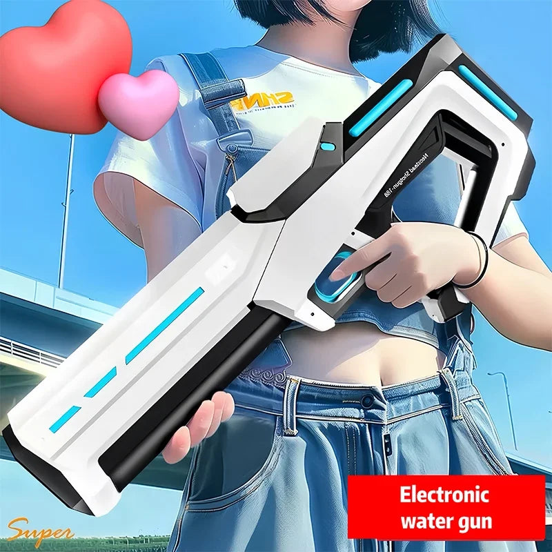 Electric Automatic Water Storage Gun Toys Portable Children Summer Beach Outdoor Fight Fantasy Spray Gun Toys Boy Kid Adult Game ALPENZO