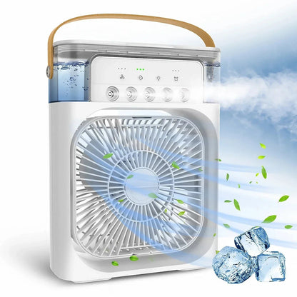 3 In 1 Fan AIr Conditioner Household Small Air Cooler LED Night Light Portable Air Adjustment Fan Office Home Fan New ALPENZO