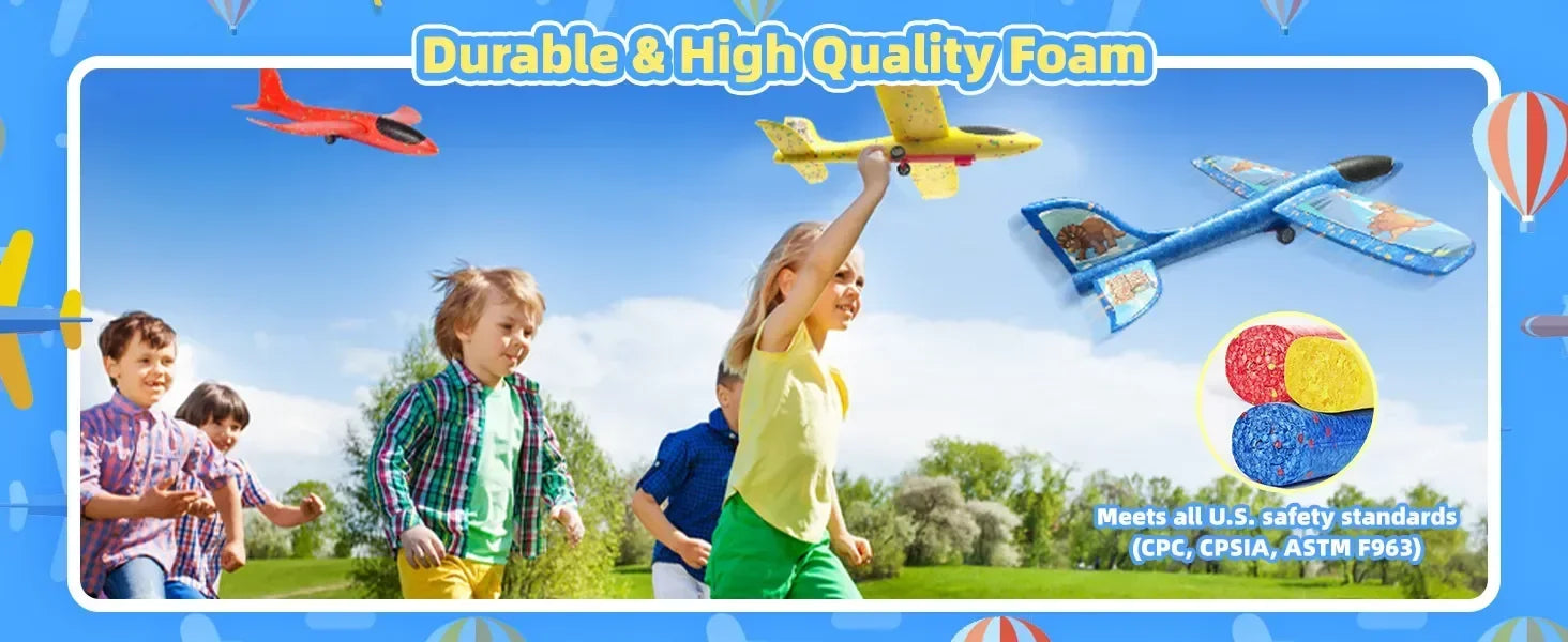Shooting Air Airplane Launcher Bubble Catapult Plastic Airplane Toy Shooting Game Outdoor Sport Toy for Kids Plane Catapult Gun ALPENZO