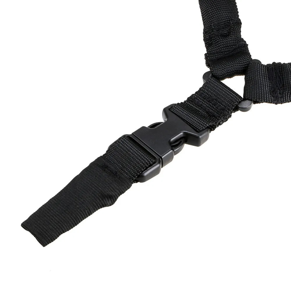 Tactical Gun Single Point Sling Adjustable Bungee Rifle Shoulder strap length for Airsoft Hunting Accessories Strap M4 with pad