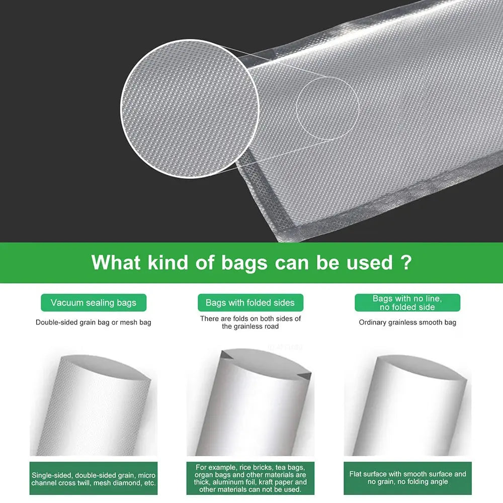 1 Roll 300CM Vacuum Seal Bags For Food, Food Saver Bags Rolls, Household Vacuum Packing Bag, Vacuum Sealer, Vacuum Storage Bags - ALPENZO