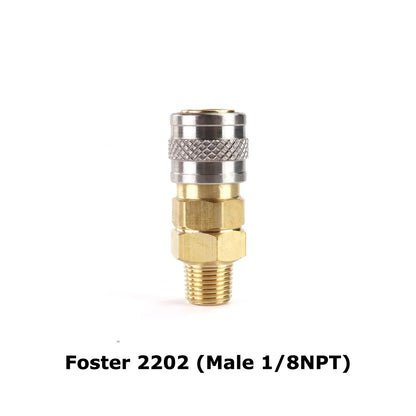 US Airsoft HPA Magazine Taps Valve Adapter Foster Quick Disconnect Coupler