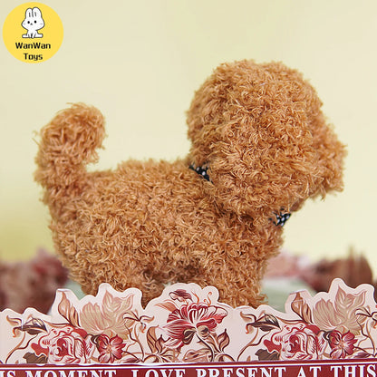 Electric plush toy pet puppy children men and women birthday holiday gifts cute teddy dog hot sale ALPENZO