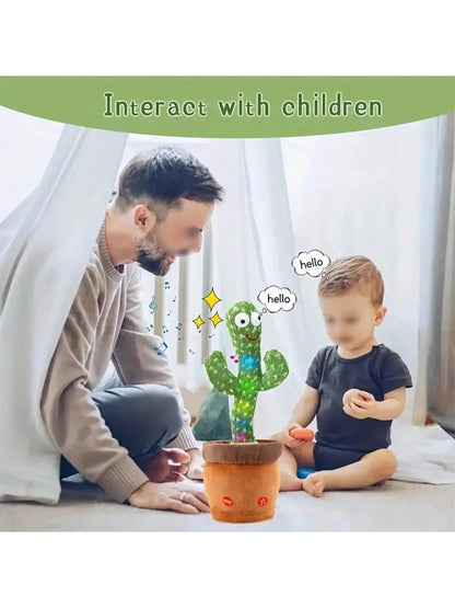 1pc-Dancing Talking Cactus Toys For Baby Boys And Girls, Singing Mimicking Recording Repeating What You Say Sunny Cactus Up Plus ALPENZO