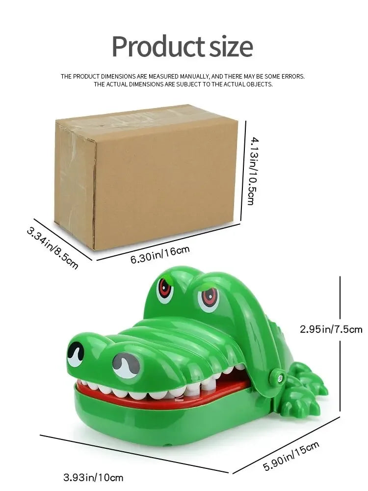 Crocodile Teeth Toys Children's Crocodile Bites Fingers Reaction Training Novelty Children's Lucky Game Trick Decompression Toy ALPENZO