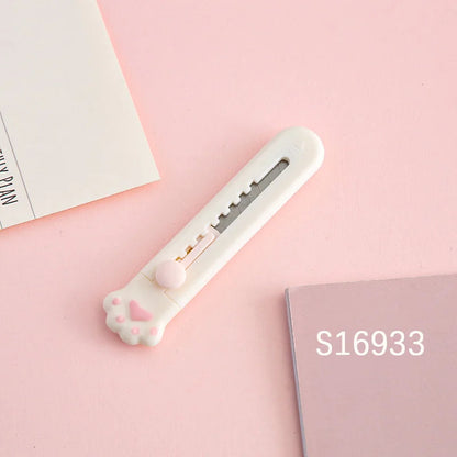 Mr.Paper Mini Portable Cat Claw Utility Knife Cute Creative Exquisite Hand Account Decoration Paper Cutting Tools Art Supplies ALPENZO