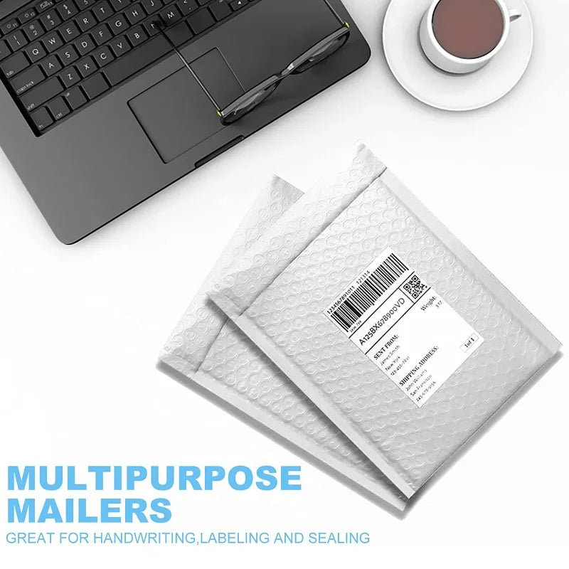 Multi-size White Bubble Envelopes Bag Thicken Waterproof Foam Bubble Shipping Envelope Bags Self Seal Packing Bags 11/15/23cm ALPENZO