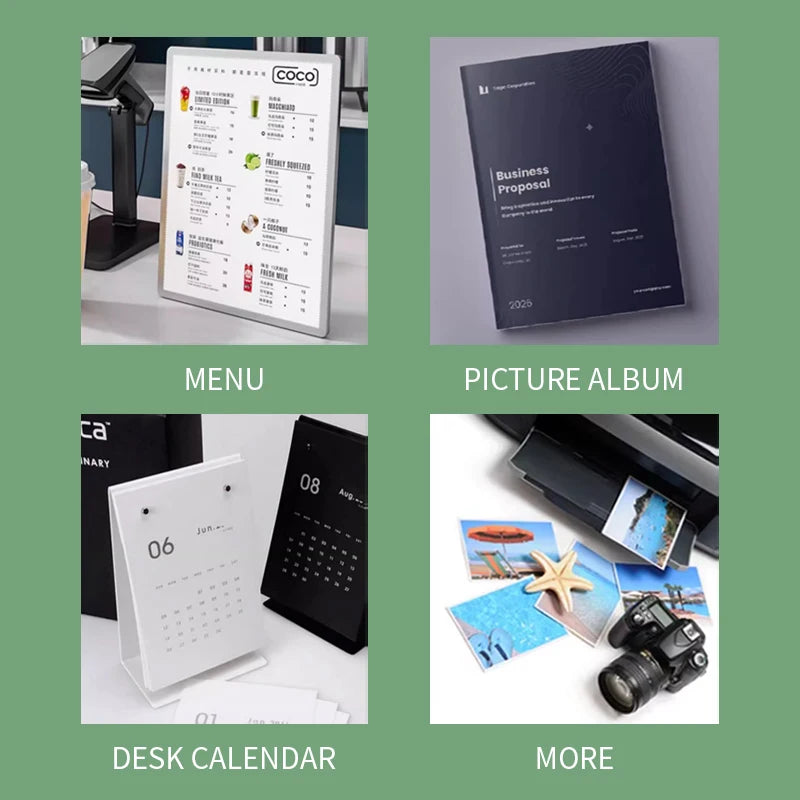 Multi Specification High Gloss Photo Paper 3R 4R 5R A4 Photo Printing Paper Inkjet Printer 180G Glossy Single-Sided Photo Paper ALPENZO