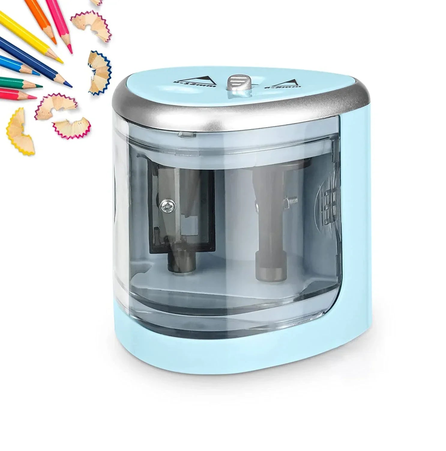 Tenwin New Two-hole Electric Automatic Pencil Sharpener Switch Pencil Sharpener Home Office School Supplies Stationery Art ALPENZO