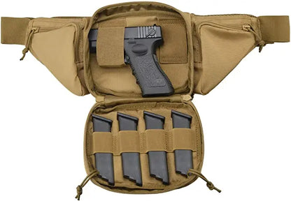 Molle Gun Holster Fanny Pack Fits Glock K Ruger S&W M&amp P Shield Taurus Sig Sauer Springfield Beretta Kimber Walther