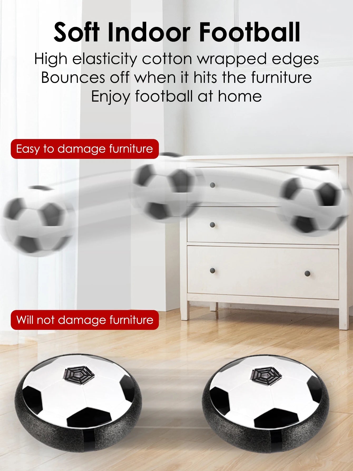 1pcs Floating Football Children's Interactive Football Electric Indoor Parent-child Interactive Sports Toys Creative Sports Toy ALPENZO