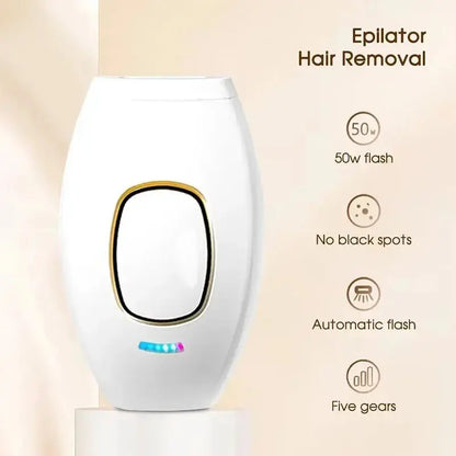 IPL Laser Hair Remover Intense Pulsed Light 500000 Pulses Permanent Laser Hair Remover Women's Painless Hair Removal Home Device - ALPENZO