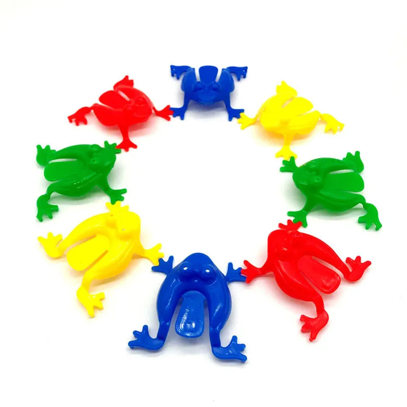 10-20Pcs Jumping Frog Bounce Fidget Toys For Kids Novelty Assorted  Stress Reliever Toys For Children Birthday Gift Party Favor ALPENZO