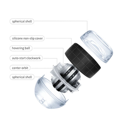 Powerball Wrist Trainer Ball Wrist Strengthener Gyro Self-Starting Forearm Trainer Gyro Ball for Strengthening Muscles
