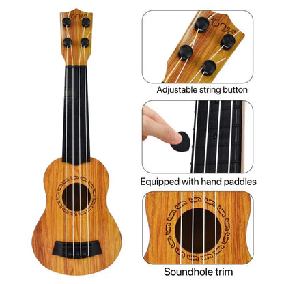 35cm Children Guitar Toy Can Be Used To Play Elementary Instruments With Paddles Simulating Yukrili Music Toys ALPENZO