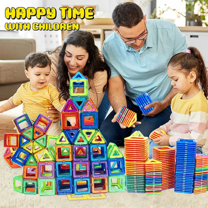 Magnetic Building Blocks Big Size and Mini Size DIY Magnets Toys for Kids Designer Construction Set Gifts for Children Toys ALPENZO