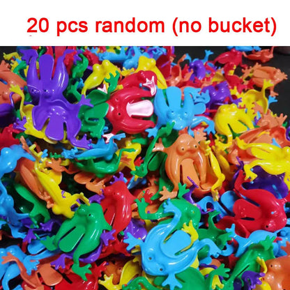 10-20Pcs Jumping Frog Bounce Fidget Toys For Kids Novelty Assorted  Stress Reliever Toys For Children Birthday Gift Party Favor ALPENZO