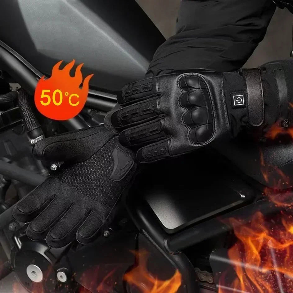 heated Tatical Glove Motorcycle Gloves Man Bicycle Supplies for You Automobiles and Motorcycles Bike Accessories Men's Cycling ALPENZO