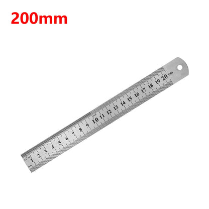 Stainless Steel Metal Straight Ruler Precision Double Sided Precision Measuring Tool Scale Metric Ruler Accessories 15-40cm ALPENZO