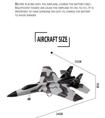 RC Foam Aircraft SU-35 Plane 2.4G Radio Control Glider Remote Control Fighter Plane Glider Airplane Foam Boys Toys for Children ALPENZO