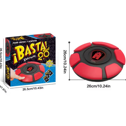 Basta 2.0 Spanish English Word Board Game Electronic Button Digital Display Quick Thinking Letters Pressing Travel Games Gifts