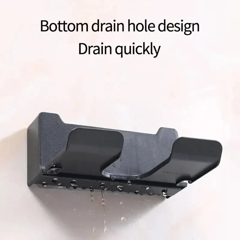 1 Pcs Hair Dryer Holder Wall Dryer Cradle Straightener Stand Hairdryer Organizer Box Plastic Hair Dryer Stand Bathroom Organizer - ALPENZO