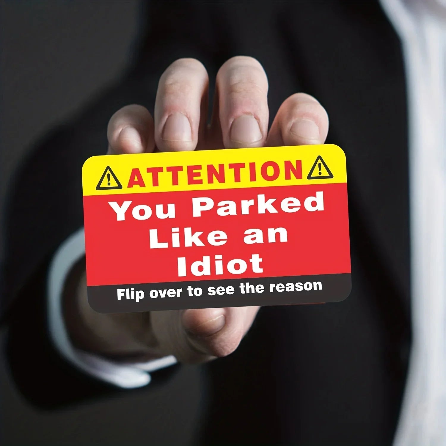 You Park Like an Idiot Business Cards (Pack of 50) Bad Parking Cards Multiple Reason Violation Adult Sock Stuffer ALPENZO