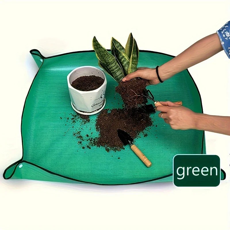 1pc Planting Ma Gardening Potting Pad Foldable Garden Plant Flower Pot Transplanting Waterproof Mats - ALPENZO