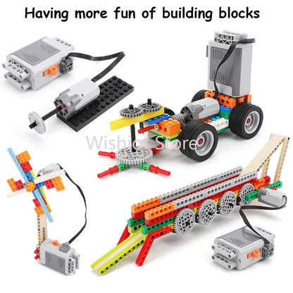 Technical MOC Power Functions Parts M L XL Servo Motor Train Buggy Motor IR Remote Compatible With Legoeds 8881 8883 5292 8886 ALPENZO