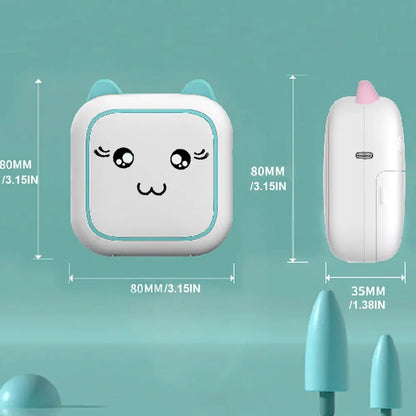 Portable Mini Printer， Wireless Photo Printer ，Ink-Free Thermal Printing For Notes Photos Memos For Android IOS - ALPENZO