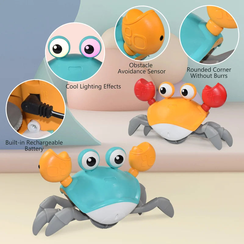 Baby Crawling Toy Kids Induction Escape Crab Octopus Baby Pets Musical Toys Electronic Educational Toddler Moving Toy for Kids ALPENZO