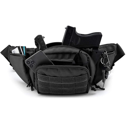 Molle Gun Holster Fanny Pack Fits Glock K Ruger S&W M&amp P Shield Taurus Sig Sauer Springfield Beretta Kimber Walther