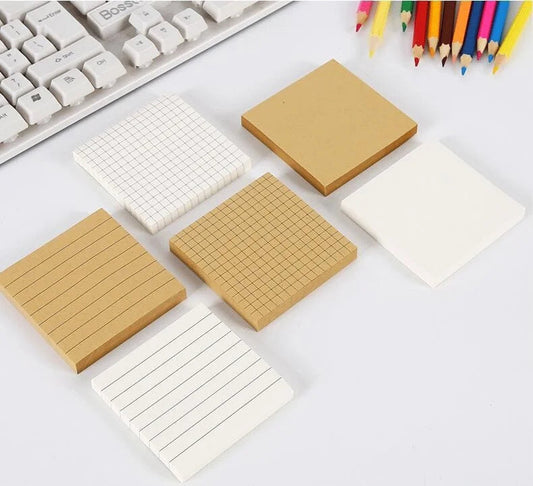 1pc 80Pages Reading N Times, Pasting White Kraft ConvenienCe Notes. Students Can Tear Off Sticky Note PaPer For Notes ALPENZO