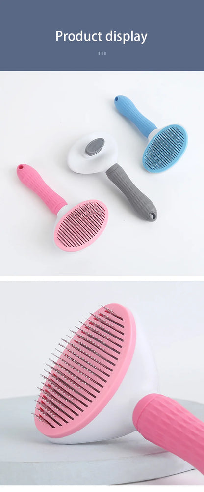 Pet Comb Stainless Steel Needle Comb Pet Dog Cleaning Brush Dog And Cat Hair Removal Floating Hair Cleaning Beauty Skin Care - ALPENZO