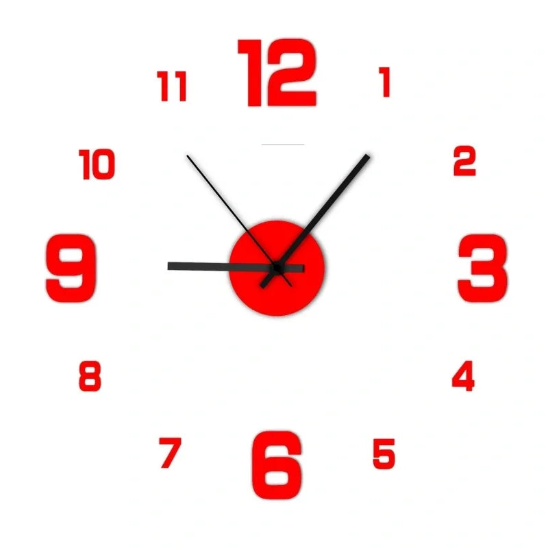 Modern Home Creative Frameless DIY Wall Decoration Wall Decoration Silent Clock Living Room Office Bedroom Wall Decoration Art - ALPENZO