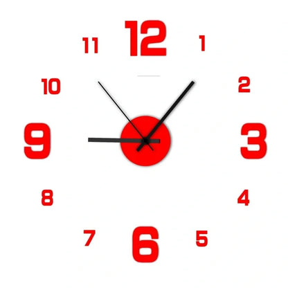 Modern Home Creative Frameless DIY Wall Decoration Wall Decoration Silent Clock Living Room Office Bedroom Wall Decoration Art - ALPENZO