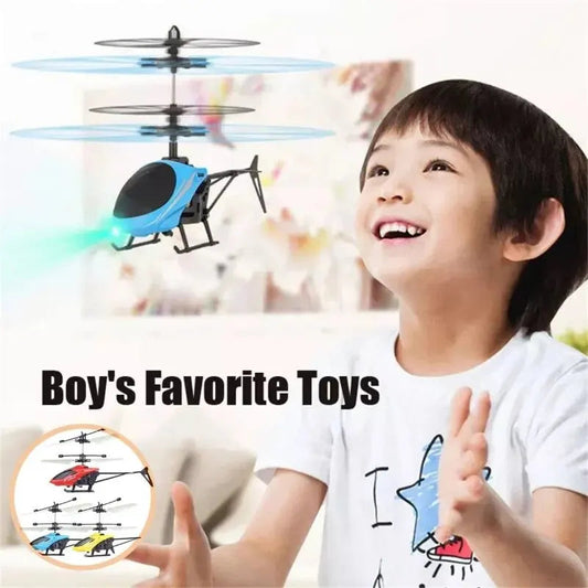 Induction Hovering Safe Fall-resistant Mini Helicopters Toys Rechargeable RC Helicopters Drone Toys Children's Gifts ALPENZO