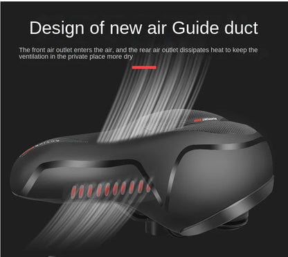 ESLNF Hollow Breathable Bicycle Saddle MTB Road Bike Saddle Shock Absorbing Comfortable Big Butt Bike Seat Bicycle  Accessories