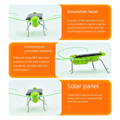 Solar Grasshopper Toy Puzzle Children Selected Gift Simulation Insect Gift Boys And Girls Science Education Funny Moving Toy Kid ALPENZO