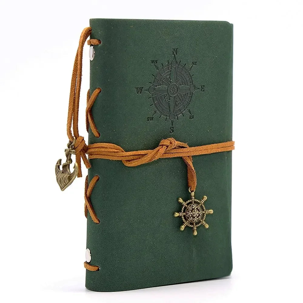 Retro Notebooks & Journals Agenda  Binder Sketch Book Leather Soft Cover 14x10cm Replaceable Kraft Paper Inner Korean Stationery ALPENZO