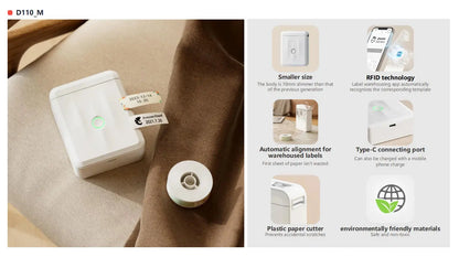Niimbot D110 Wireless Mini Portable Printer Smart Label Printer Mobile Phone For Thermal Adhesive Sticker Labeling Maker Machine - ALPENZO