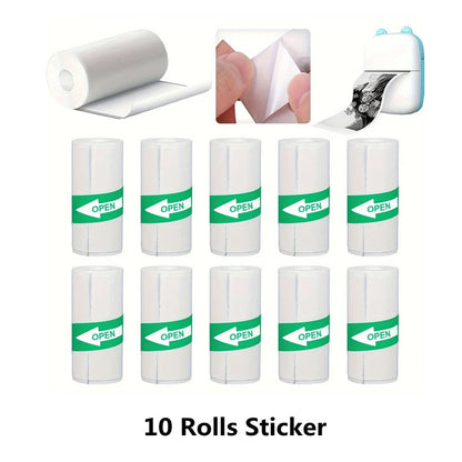 Thermal Paper MINI Printing Self-adhesive Label Sticker For Mini Printers Pose Machine Kid Camera Stickers 57mm Width Rolls ALPENZO