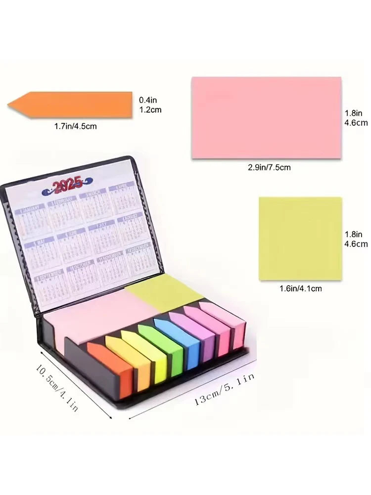 1 Set of Colorful Convenience Stickers Organization Multi-Color Stickers Set Leather Packaging Box Calendar 2025 and More ALPENZO