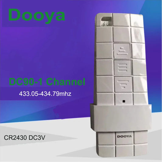 Original Dooya DC90 Single Channel Transmitter for Dooya Motors, RF 433MHZ Remote Control,  Dooya Automatic Curtain Accessories - ALPENZO