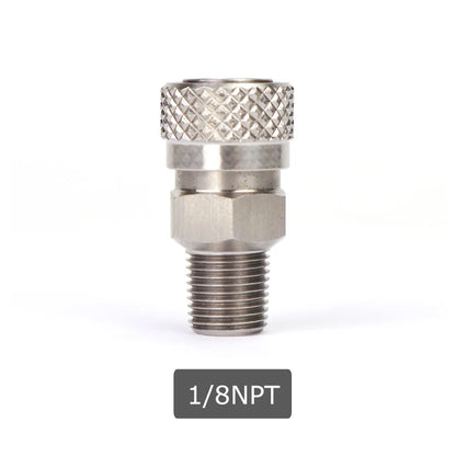 AIR CO2 Foster Quick Disconnect Male/Female Adaptor Fill Nipple Blind Plug | Thread 1/8NPT&1/8BSP&M10*1
