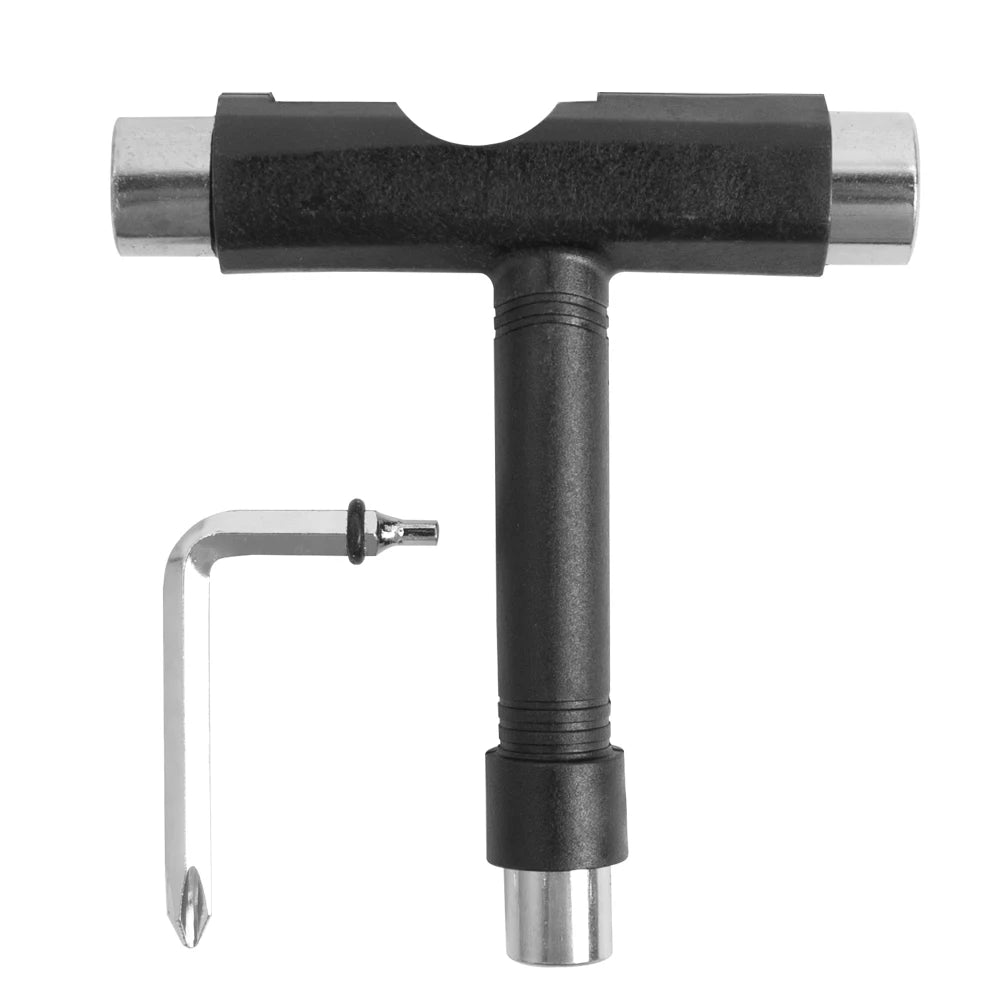 T Shape Wrench Skateboard Professional T Type Allen Key Black Longboard Skateboard Tools Board Roller Skate Wrench Tools Parts