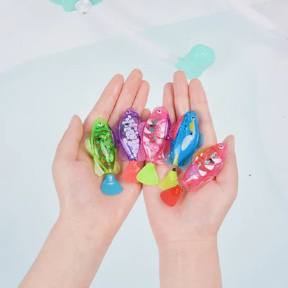 Baby Shower Luminous Induction Electric Fish Playing in Water Toy, Simulated Electronic Fish for Luminous Swimming ALPENZO