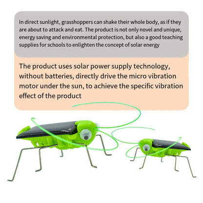 Solar Grasshopper Toy Puzzle Children Selected Gift Simulation Insect Gift Boys And Girls Science Education Funny Moving Toy Kid ALPENZO